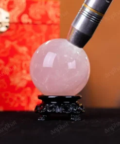 Quả Cầu Phong Thủy Đá Thạch Anh Hồng - 0,26kg - M1479026