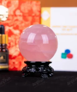 Quả Cầu Phong Thủy Đá Thạch Anh Hồng - 0,27kg - M1479027