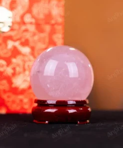 Quả Cầu Phong Thủy Đá Thạch Anh Hồng - 0,27kg - M1479027
