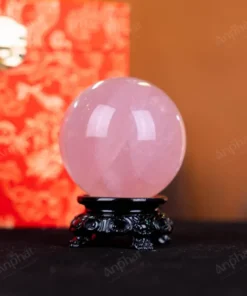 Quả Cầu Phong Thủy Đá Thạch Anh Hồng - 0,27kg - M1479027