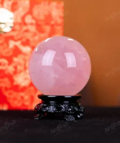 Quả Cầu Phong Thủy Đá Thạch Anh Hồng - 0,29kg - M1479029