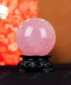 Quả Cầu Phong Thủy Đá Thạch Anh Hồng Có Sao - 0,33kg - M1479033