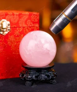 Quả Cầu Phong Thủy Đá Thạch Anh Hồng - 0,4kg - M147904