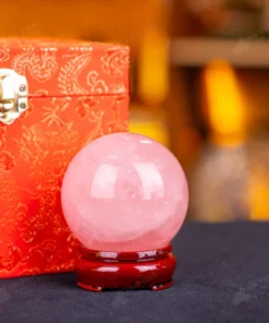 Quả Cầu Phong Thủy Đá Thạch Anh Hồng - 0,41kg - M1479041