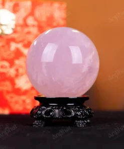 Quả Cầu Phong Thủy Đá Thạch Anh Hồng - 0,411kg - M14790411