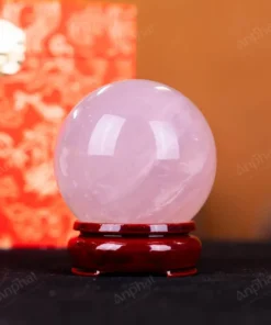 Quả Cầu Phong Thủy Đá Thạch Anh Hồng - 0,411kg - M14790411