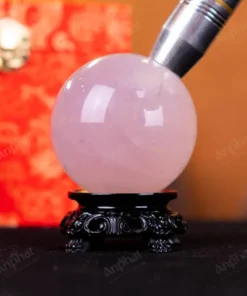 Quả Cầu Phong Thủy Đá Thạch Anh Hồng - 0,411kg - M14790411