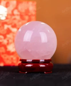 Quả Cầu Phong Thủy Đá Thạch Anh Hồng - 0,412kg - M14790412
