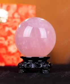 Quả Cầu Phong Thủy Đá Thạch Anh Hồng Có Sao - 0,43kg - M1479043