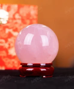 Quả Cầu Phong Thủy Đá Thạch Anh Hồng Có Sao - 0,43kg - M1479043