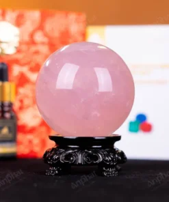 Quả Cầu Phong Thủy Đá Thạch Anh Hồng Có Sao - 0,43kg - M1479043
