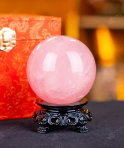 Quả Cầu Phong Thủy Đá Thạch Anh Hồng - 0,67kg - M1479067