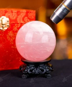Quả Cầu Phong Thủy Đá Thạch Anh Hồng - 0,67kg - M1479067