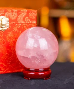 Quả Cầu Phong Thủy Đá Thạch Anh Hồng - 0,73kg - M1479073