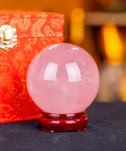 Quả Cầu Phong Thủy Đá Thạch Anh Hồng - 0,81kg - M1479081
