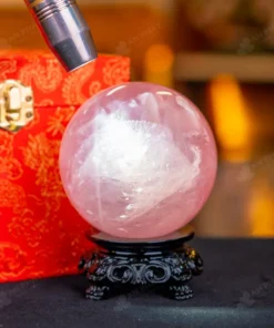 Quả Cầu Phong Thủy Đá Thạch Anh Hồng - 0,82kg - M1479082