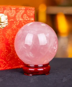Quả Cầu Phong Thủy Đá Thạch Anh Hồng - 0,82kg - M1479082