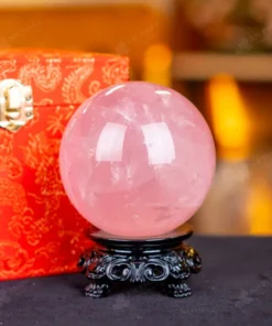 Quả Cầu Phong Thủy Đá Thạch Anh Hồng - 0,82kg - M1479082