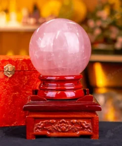 Quả Cầu Phong Thủy Đá Thạch Anh Hồng - 2,7kg - M147927