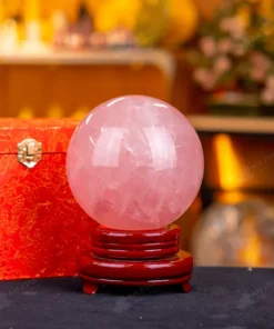 Quả Cầu Phong Thủy Đá Thạch Anh Hồng - 3,28kg - M1479328