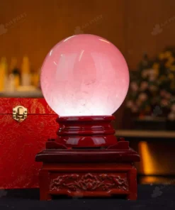 Quả Cầu Phong Thủy Đá Thạch Anh Hồng - 4,05kg - M1479405