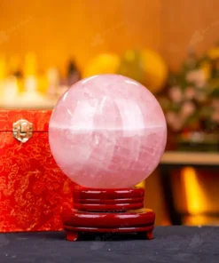 Quả Cầu Phong Thủy Đá Thạch Anh Hồng - 4,05kg - M1479405