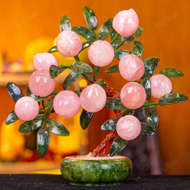 Cây Đào Đá Thạch Anh Hồng 2A 12 Quả 016-0762A-12