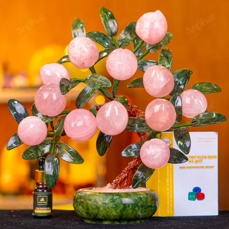 Cây Đào Đá Thạch Anh Hồng 2A 12 Quả 016-0762A-12