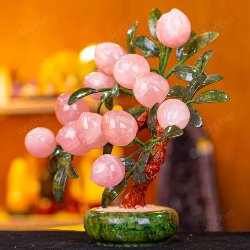 Cây Đào Đá Thạch Anh Hồng 2A 12 Quả 016-0762A-12