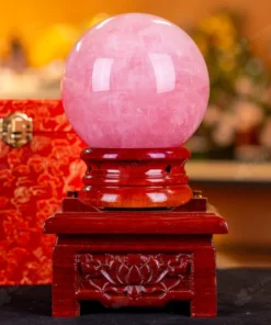 Quả Cầu Phong Thủy Đá Thạch Anh Hồng 5A - 1,8kg - M238118