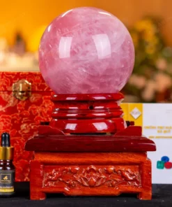Quả Cầu Phong Thủy Đá Thạch Anh Hồng 5A - 2,74kg - M2381274