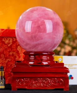 Quả Cầu Phong Thủy Đá Thạch Anh Hồng 5A - 7,37kg - M2381737