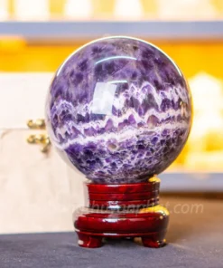 Qủa Cầu Phong Thủy Đá Xà Cừ Tím 3.32kg - 12.5cm M259813