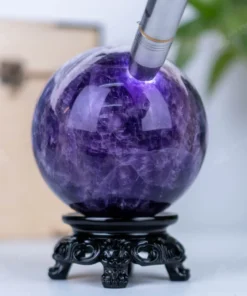 Quả Cầu Đá Thạch Anh Tím Hoa Chanh 1A - 2,28kg - M2598228