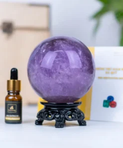 Quả Cầu Đá Thạch Anh Tím 3A - 1,27kg - M0641127