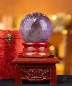 Quả Cầu Đá Thạch Anh Tím - 1,38kg - M0641138
