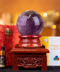 Quả Cầu Đá Thạch Anh Tím - 1,38kg - M0641138