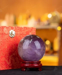 Quả Cầu Đá Thạch Anh Tím - 1,38kg - M0641138