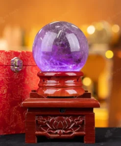 Quả Cầu Đá Thạch Anh Tím - 1,38kg - M0641138