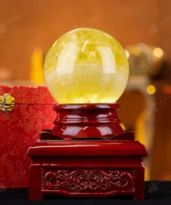 Quả Cầu Phong Thủy Đá Thạch Anh Vàng 1A - 2,52kg - M1977252