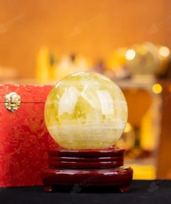 Quả Cầu Phong Thủy Đá Thạch Anh Vàng 1A - 2,52kg - M1977252