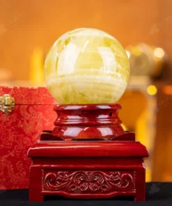 Quả Cầu Phong Thủy Đá Thạch Anh Vàng 1A - 2,52kg - M1977252