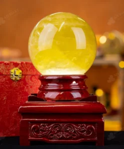 Quả Cầu Phong Thủy Đá Thạch Anh Vàng 1A - 3,34kg - M1977334