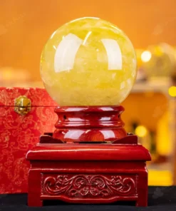 Quả Cầu Phong Thủy Đá Thạch Anh Vàng 1A - 3,34kg - M1977334