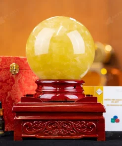 Quả Cầu Phong Thủy Đá Thạch Anh Vàng 1A - 5,58kg - M1977558