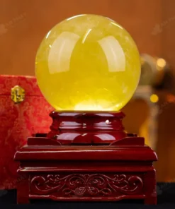 Quả Cầu Phong Thủy Đá Thạch Anh Vàng 1A - 5,58kg - M1977558