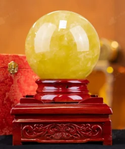 Quả Cầu Phong Thủy Đá Thạch Anh Vàng 1A - 5,58kg - M1977558