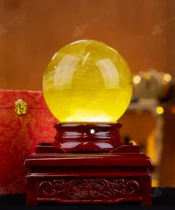 Quả Cầu Phong Thủy Đá Thạch Anh Vàng 2A - 4,84kg - M2606484
