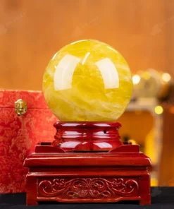 Quả Cầu Phong Thủy Đá Thạch Anh Vàng 2A - 4,84kg - M2606484