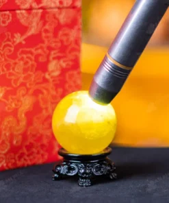 Quả Cầu Phong Thủy Đá Thạch Anh Vàng - 0,17kg - M1453017